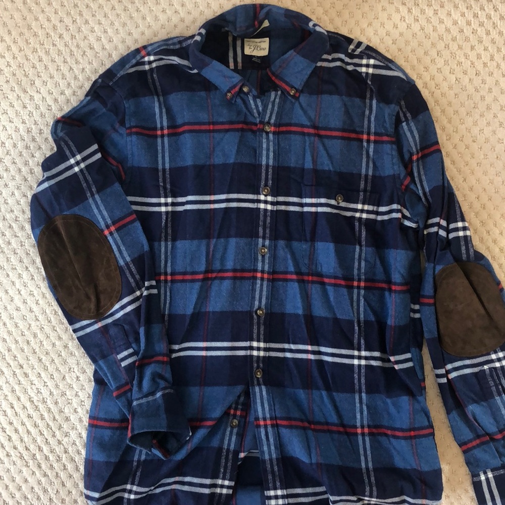 J.Crew Slim Fit Mens Flannel (L)